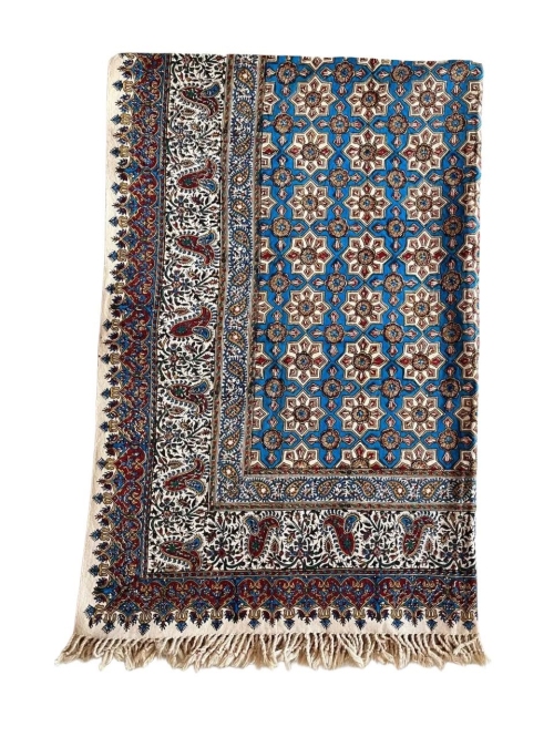 رومیزی قلمکار ۱ در ۱.۵ متر طرح کتیبه کاشی