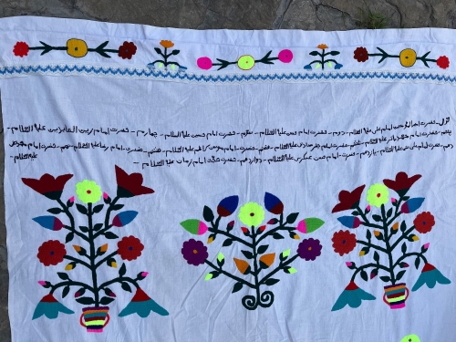 پرده گلدوزی خراسان طرح  ۱