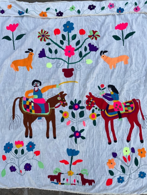 پرده گلدوزی خراسان طرح  ۹