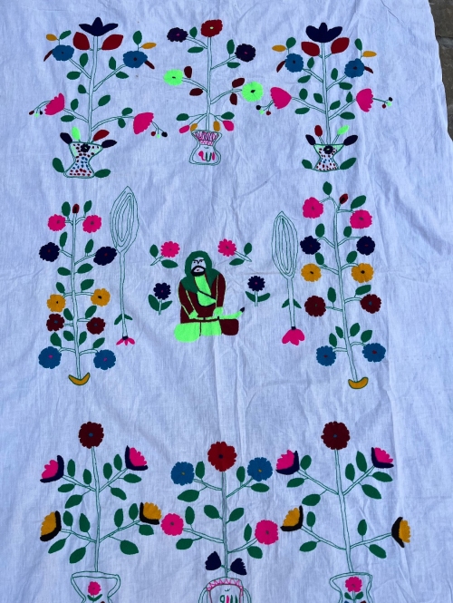 پرده گلدوزی خراسان طرح  ۱۰