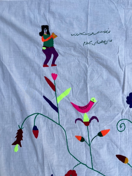 پرده گلدوزی خراسان طرح ۱۵