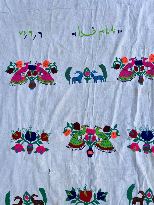 پرده گلدوزی خراسان طرح ۱۸