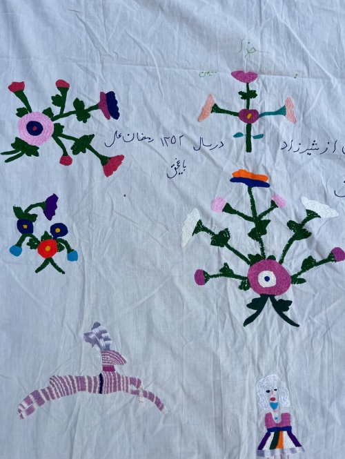 پرده گلدوزی خراسان طرح ۱۸