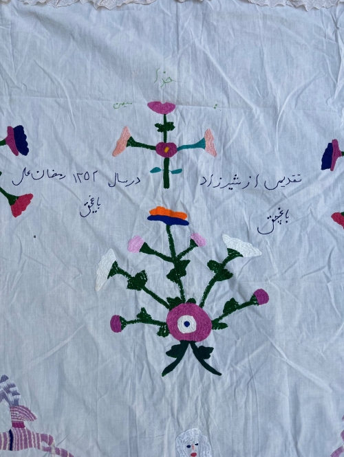 پرده گلدوزی خراسان طرح ۱۸