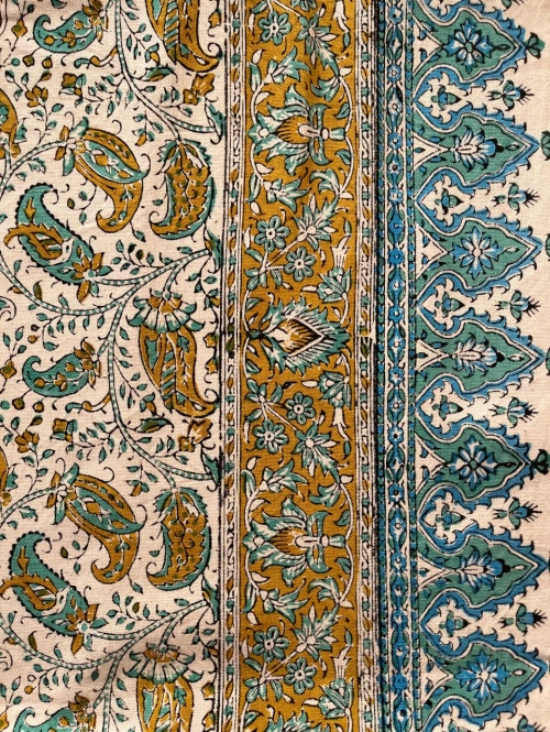 رانر قلمکار طرح چوگان قرمز