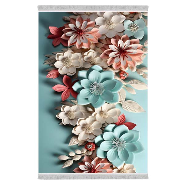 فرشینه دفه از جنس پارچه هازان مخمل ترک طرح مدرن کد 4