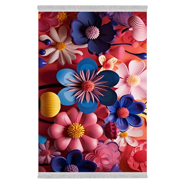 فرشینه دفه از جنس پارچه هازان مخمل ترک طرح مدرن کد 6