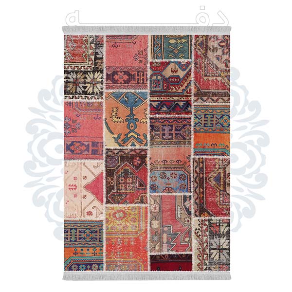 فرشینه دفه از جنس پارچه هازان مخمل ترک طرح مدرن کد 612