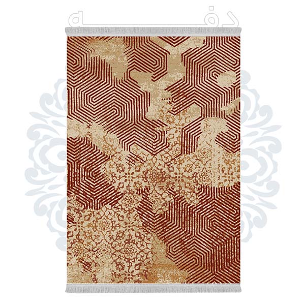 فرشینه دفه از جنس پارچه هازان مخمل ترک طرح مدرن کد 637