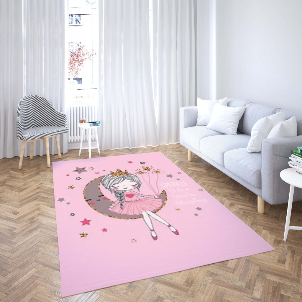 روفرشی کشدار طرح فانتزی مناسب اتاق کودک برند دفه کد TH 6