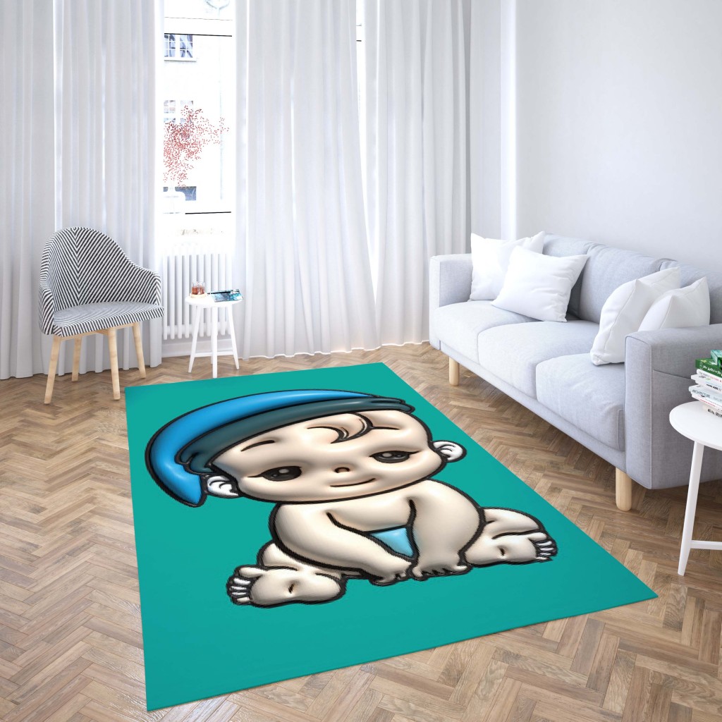 روفرشی کشدار طرح فانتزی مناسب اتاق کودک برند دفه کد TH 30