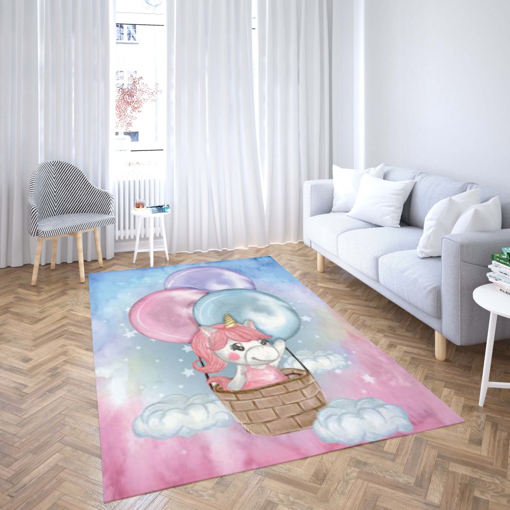 روفرشی کشدار طرح فانتزی مناسب اتاق کودک برند دفه کد TH 39