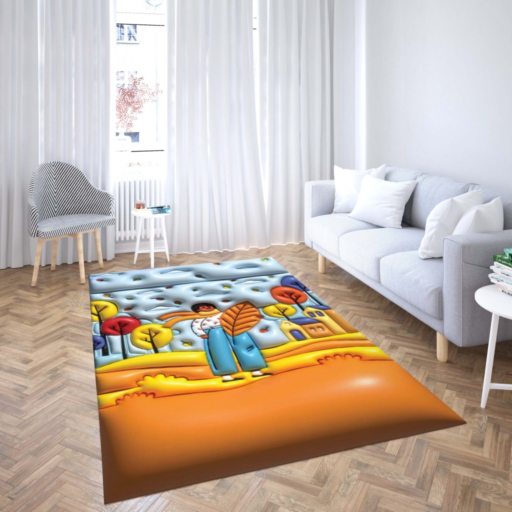 روفرشی کشدار طرح فانتزی مناسب اتاق کودک برند دفه کد TH 59