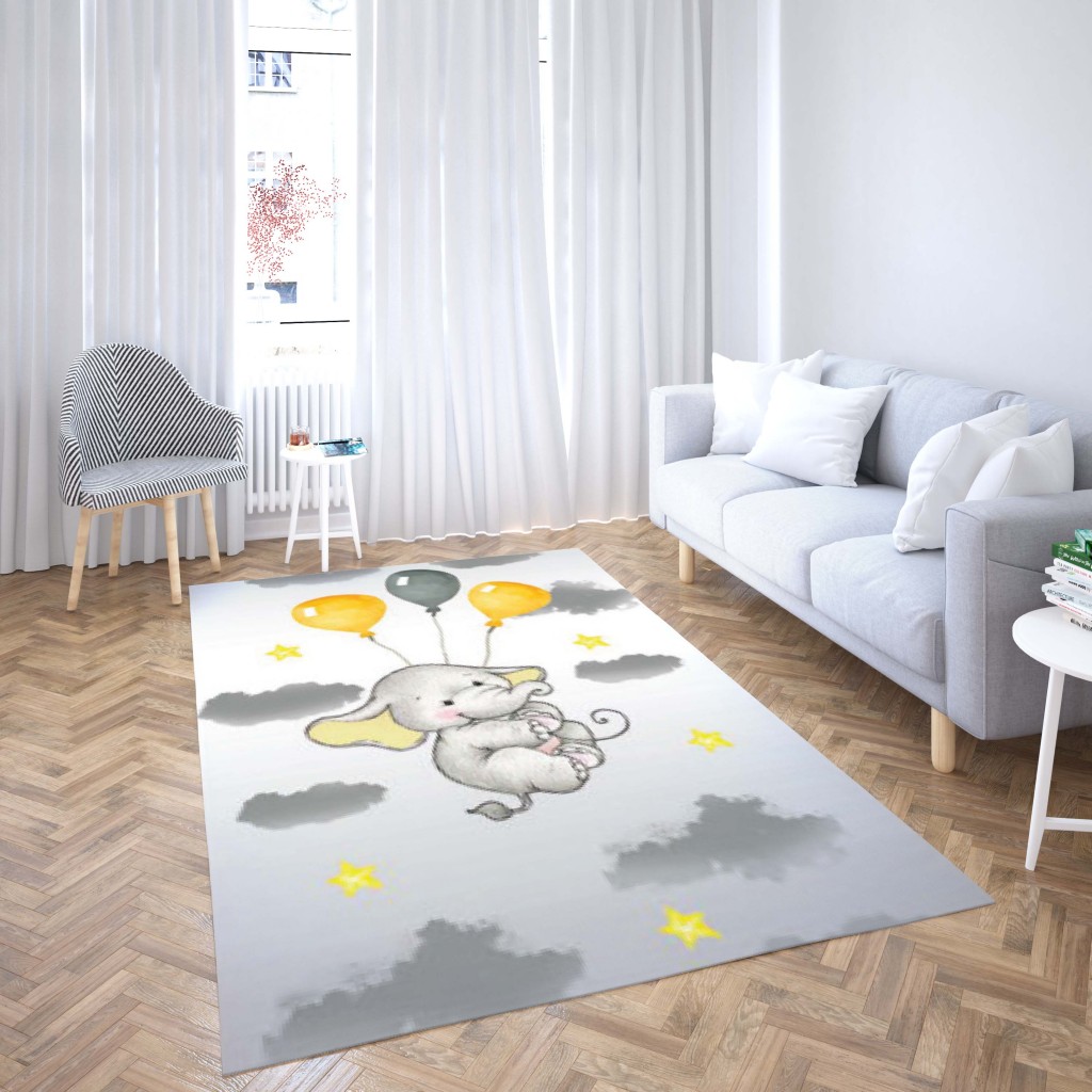 روفرشی کشدار طرح فانتزی مناسب اتاق کودک برند دفه کد TH 115