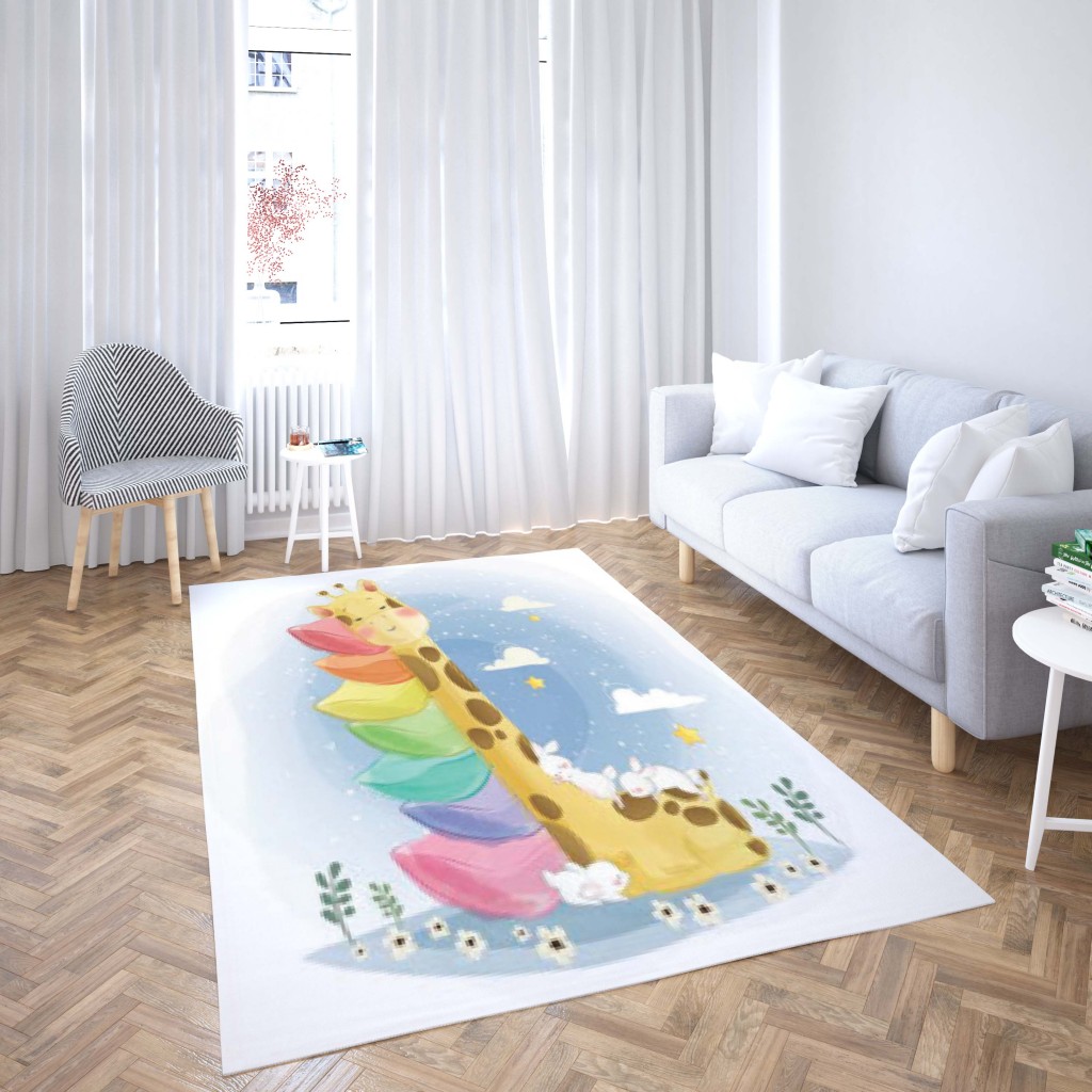 روفرشی کشدار طرح فانتزی مناسب اتاق کودک برند دفه کد TH 124