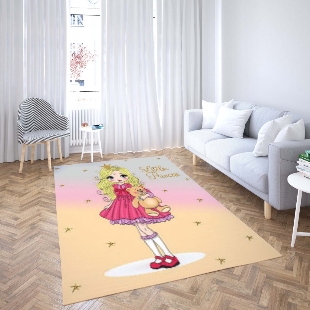 روفرشی کشدار طرح فانتزی مناسب اتاق کودک برند دفه کد TH 137