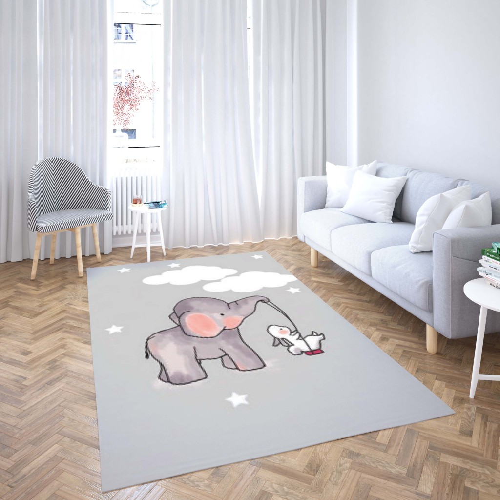 روفرشی کشدار طرح فانتزی مناسب اتاق کودک برند دفه کد TH 139