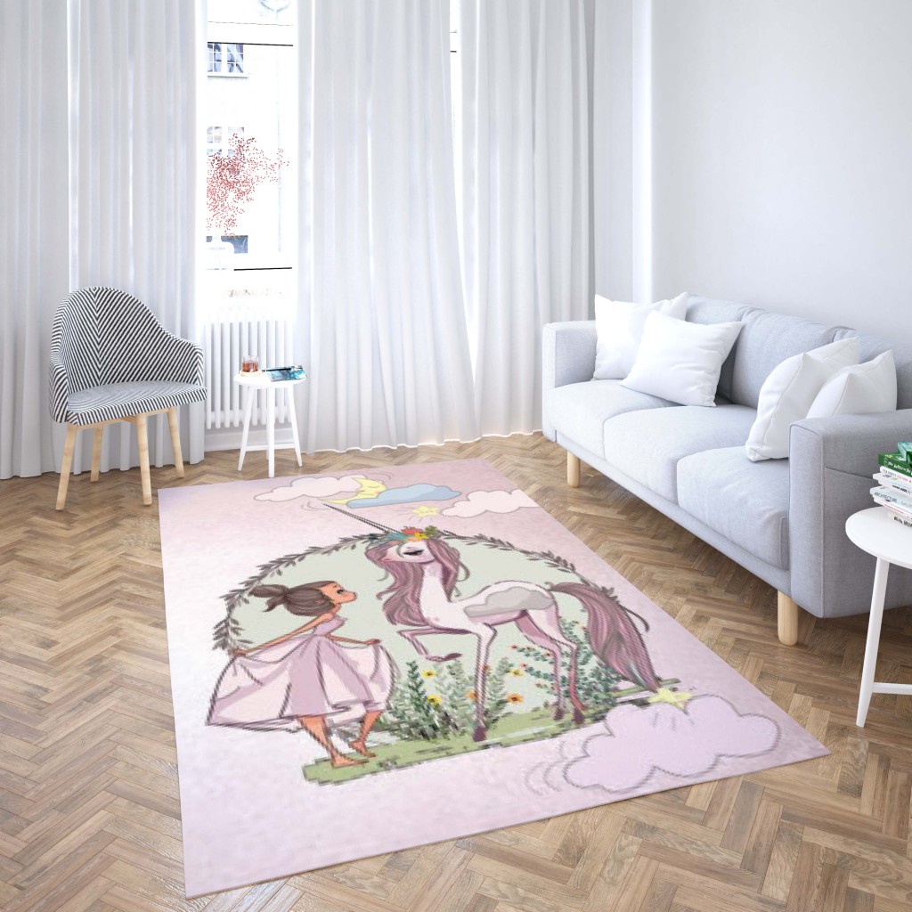 روفرشی کشدار طرح فانتزی مناسب اتاق کودک برند دفه کد TH 142