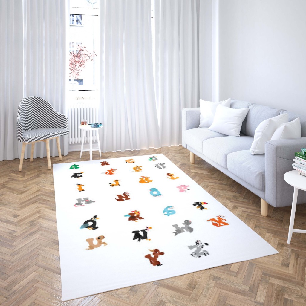 روفرشی کشدار طرح فانتزی مناسب اتاق کودک برند دفه کد TH 148