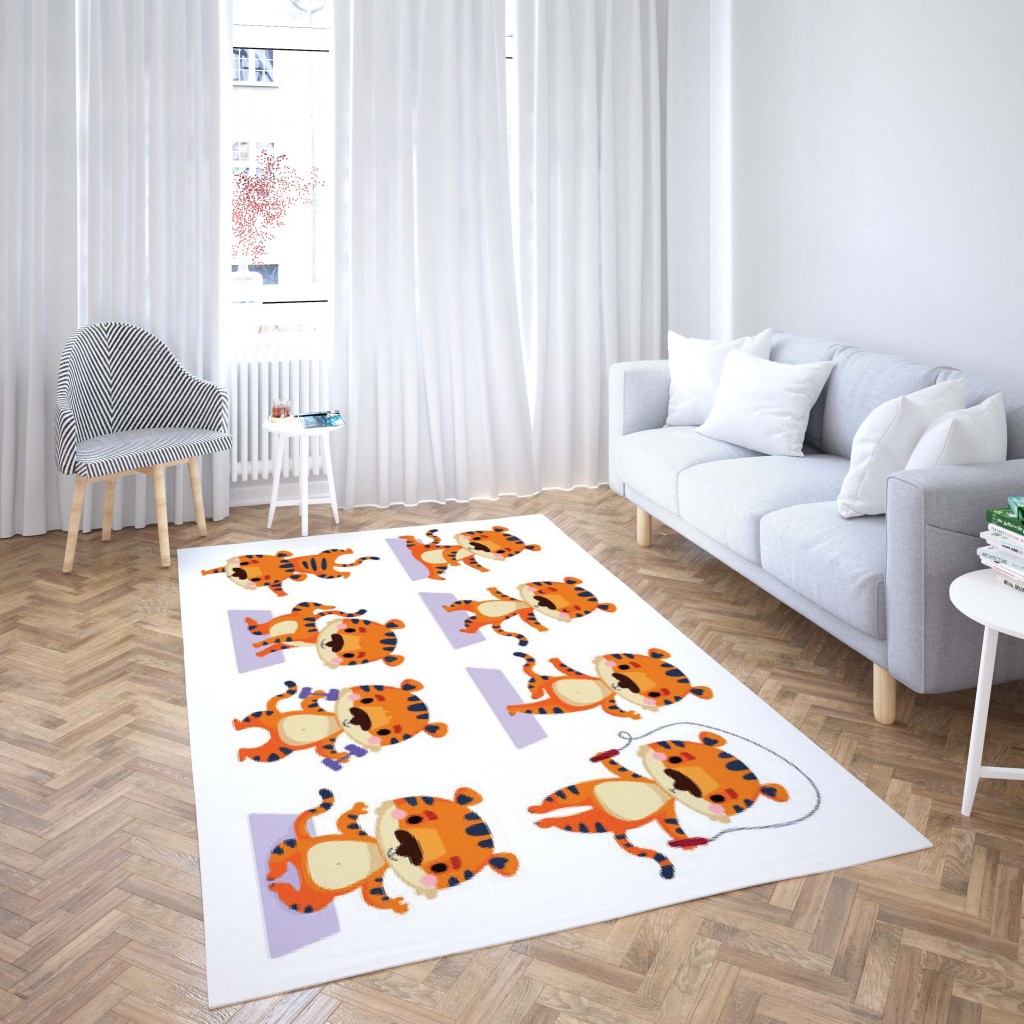 روفرشی کشدار طرح فانتزی مناسب اتاق کودک برند دفه کد TH 199