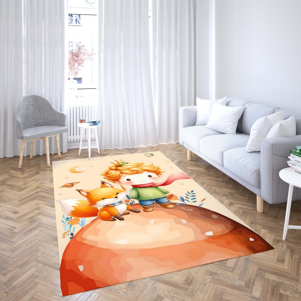 روفرشی کشدار طرح فانتزی مناسب اتاق کودک برند دفه کد TH 319