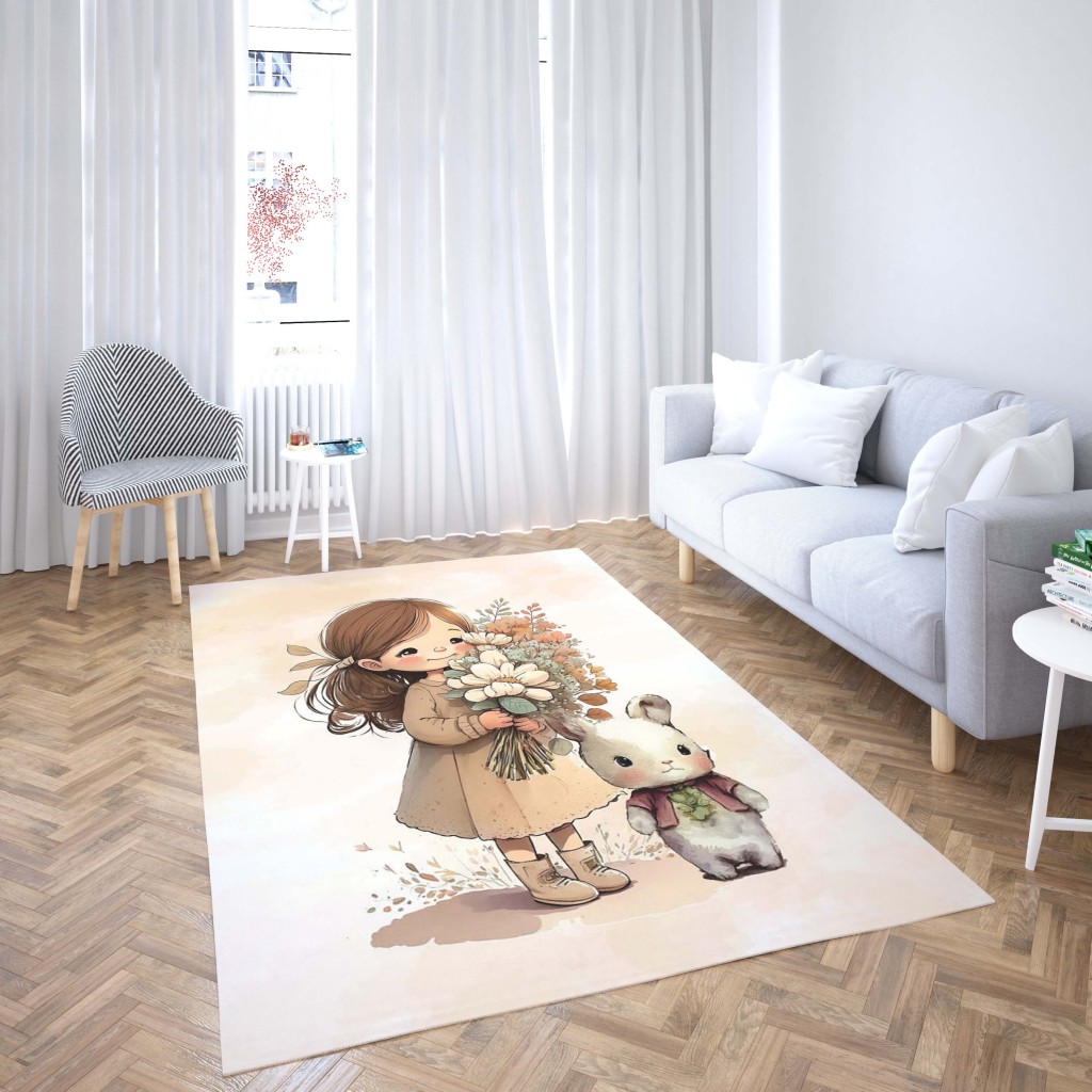 روفرشی کشدار طرح فانتزی مناسب اتاق کودک برند دفه کد TH 324