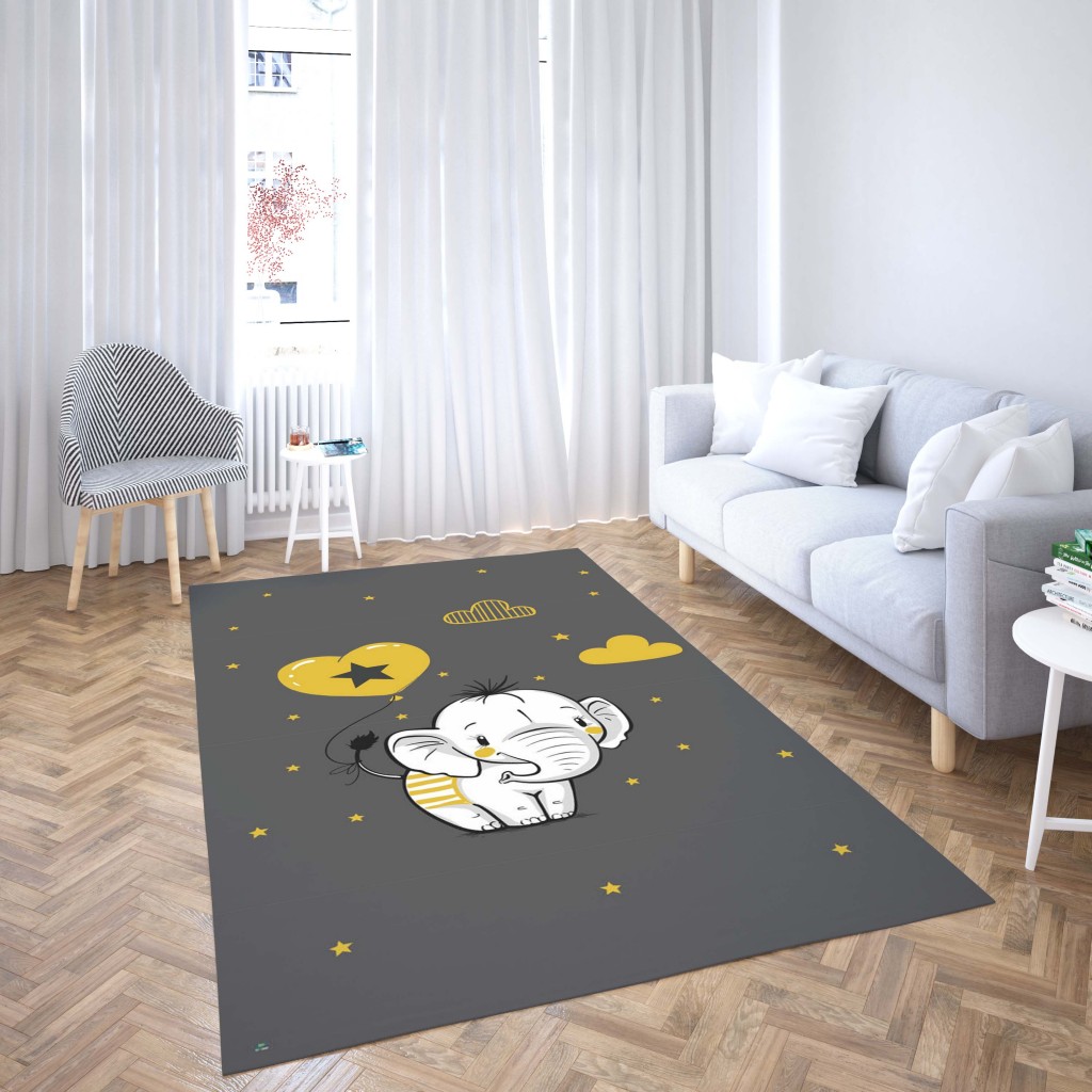 روفرشی کشدار طرح فانتزی مناسب اتاق کودک برند دفه کد TH 344