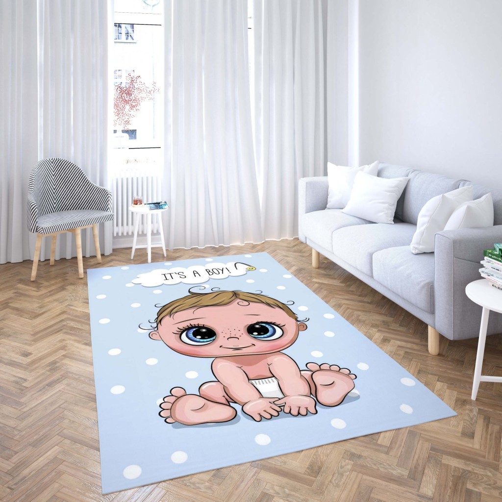 روفرشی کشدار طرح فانتزی مناسب اتاق کودک برند دفه کد TH 345