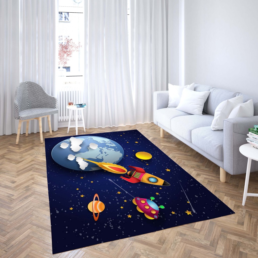 روفرشی کشدار طرح فانتزی مناسب اتاق کودک برند دفه کد TH 355