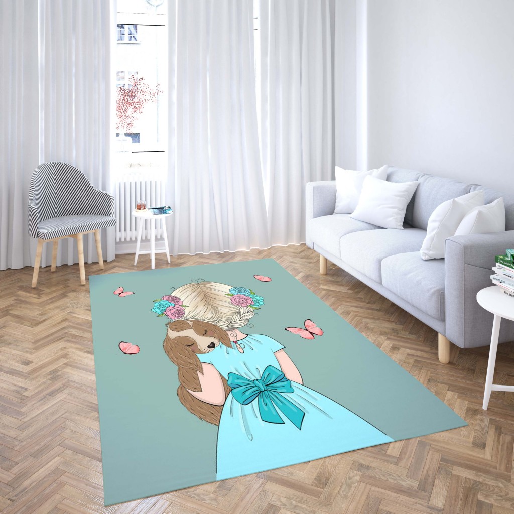 روفرشی کشدار طرح فانتزی مناسب اتاق کودک برند دفه کد TH 362