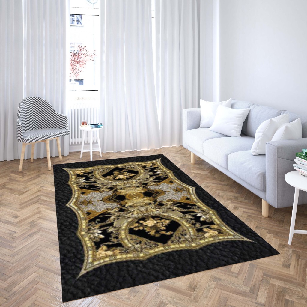 روفرشی کشدار طرح سنتی و مدرن مناسب هال و پذیرایی برند دفه کد TS 288