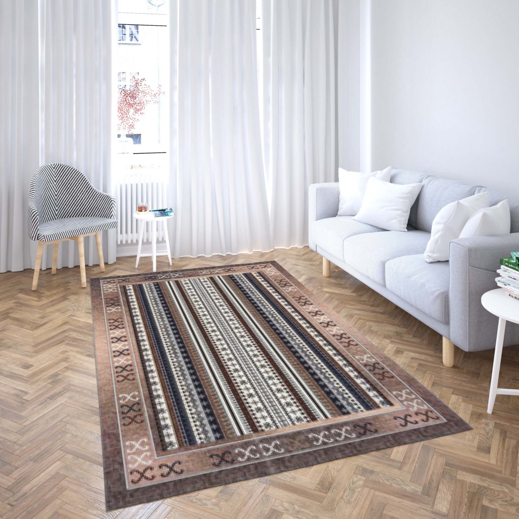 روفرشی کشدار طرح سنتی و مدرن مناسب هال و پذیرایی برند دفه کد TS 384