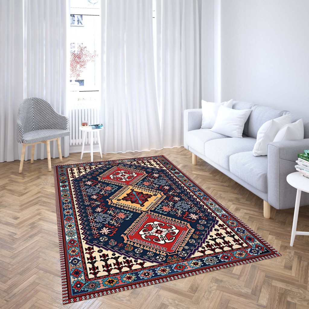 روفرشی کشدار طرح سنتی و مدرن مناسب هال و پذیرایی برند دفه کد TS 468