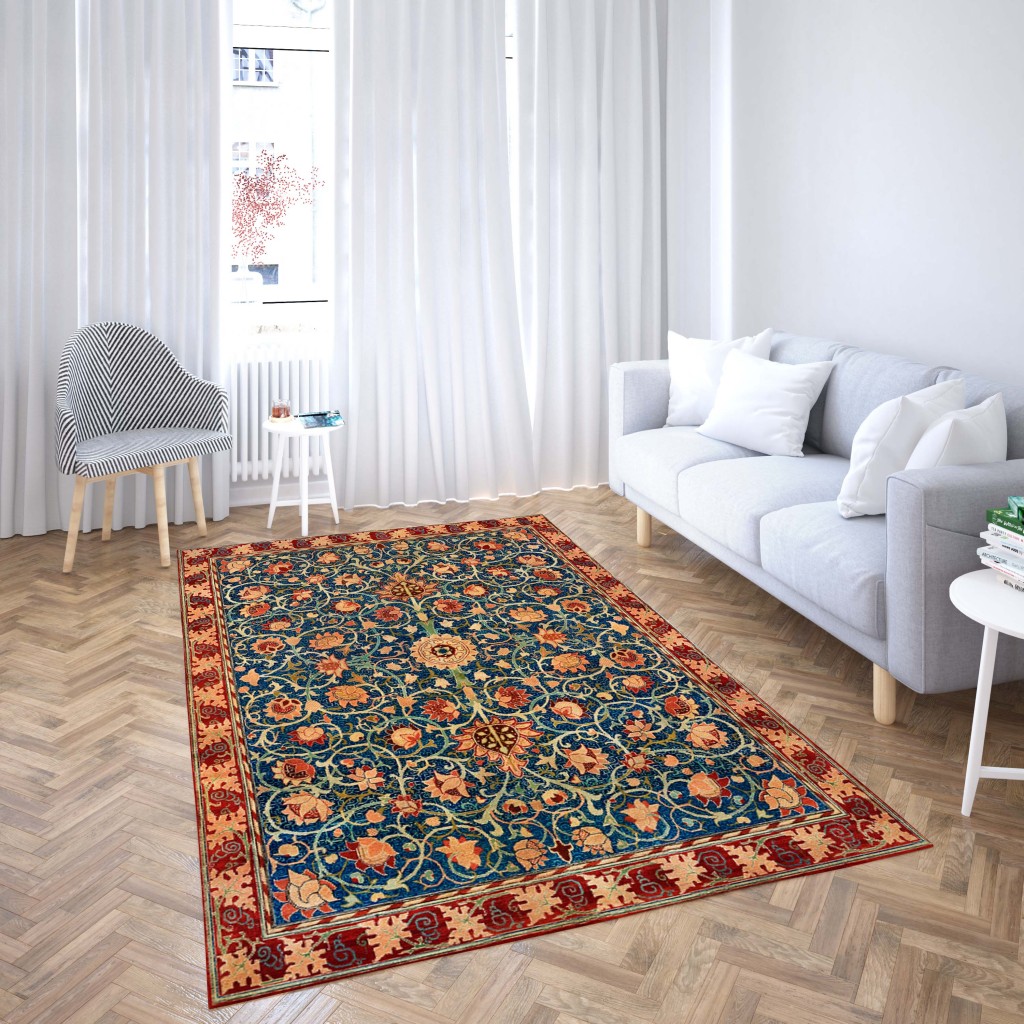 روفرشی کشدار طرح سنتی و مدرن مناسب هال و پذیرایی برند دفه کد TS 485