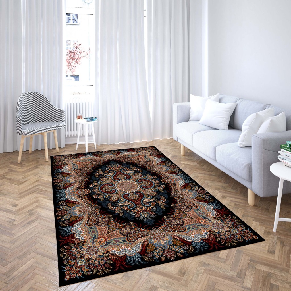 روفرشی کشدار طرح سنتی و مدرن مناسب هال و پذیرایی برند دفه کد TS 498