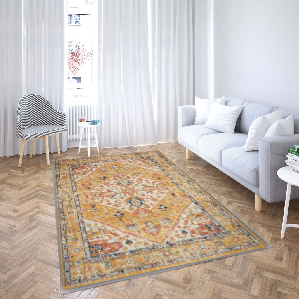 روفرشی کشدار طرح سنتی و مدرن مناسب هال و پذیرایی برند دفه کد TS 550