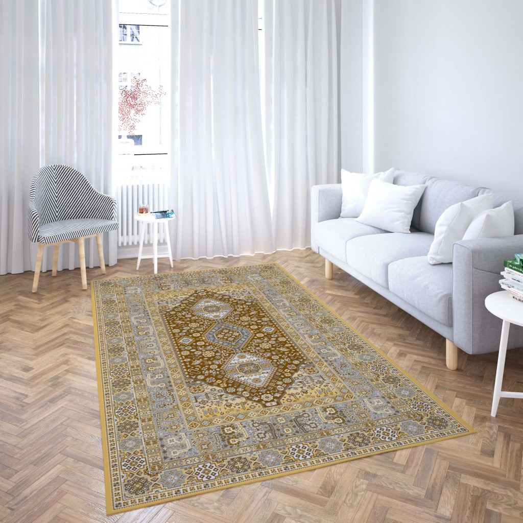 روفرشی کشدار طرح سنتی و مدرن مناسب هال و پذیرایی برند دفه کد TS 562