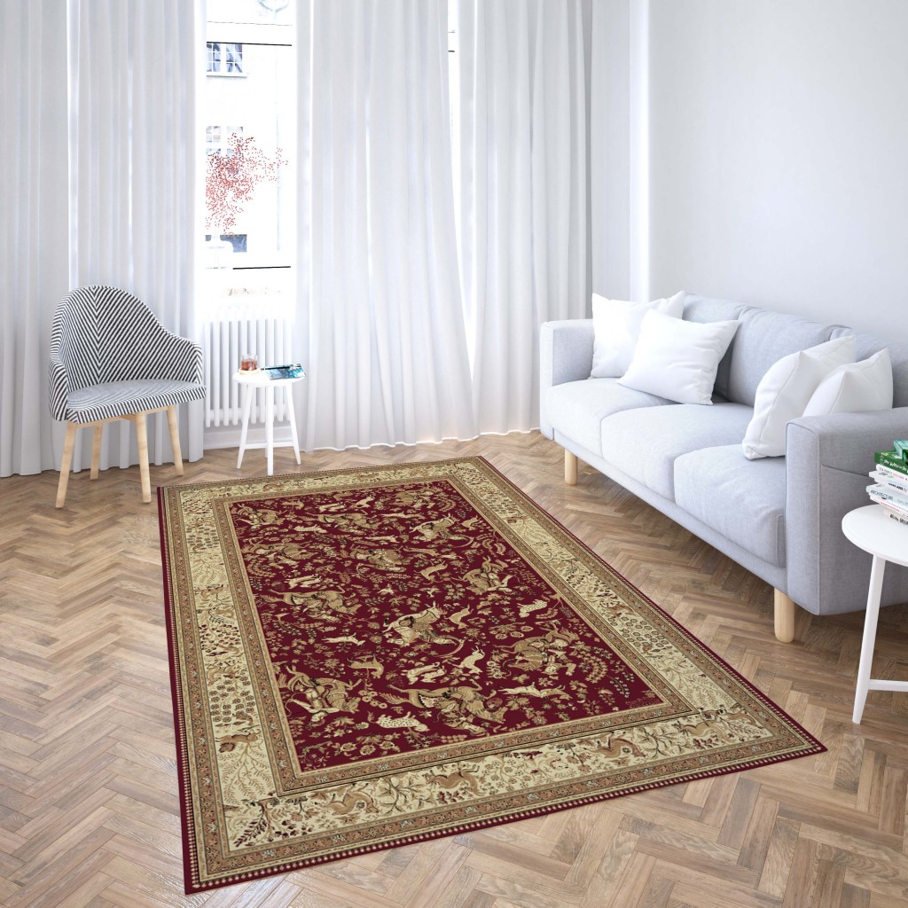 روفرشی کشدار طرح سنتی و مدرن مناسب هال و پذیرایی برند دفه کد TS 564