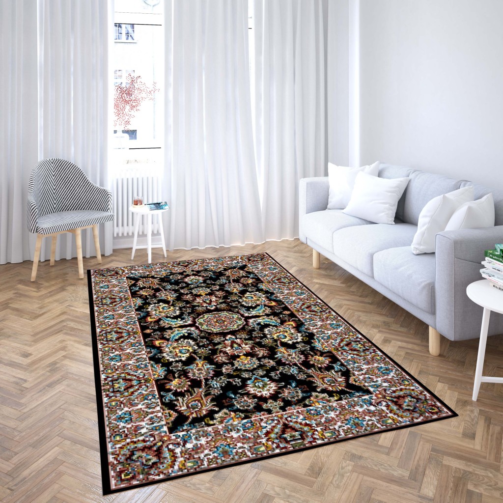 روفرشی کشدار طرح سنتی و مدرن مناسب هال و پذیرایی برند دفه کد TS 896