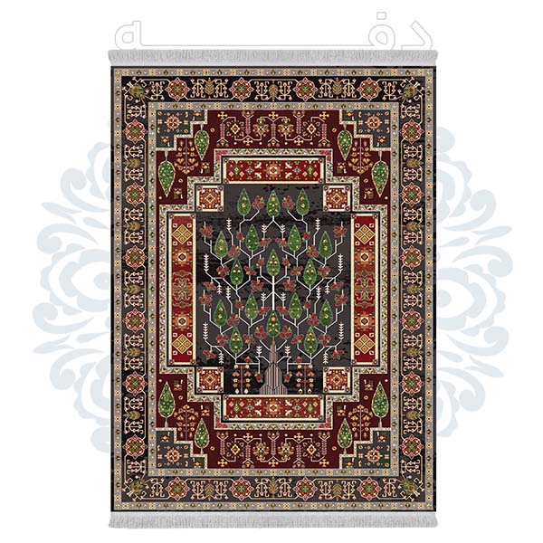 فرشینه دفه از جنس پارچه شانل ترک طرح فانتزی کد TM 457