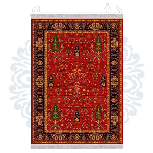 فرشینه دفه از جنس پارچه شانل ترک طرح فانتزی کد TM 468