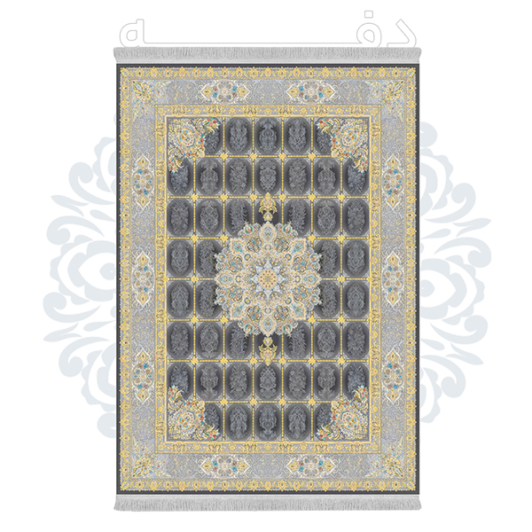 فرشینه از جنس پارچه هازان مخمل ترک طرح سنتی و مدرن برند دفه کد DHU105