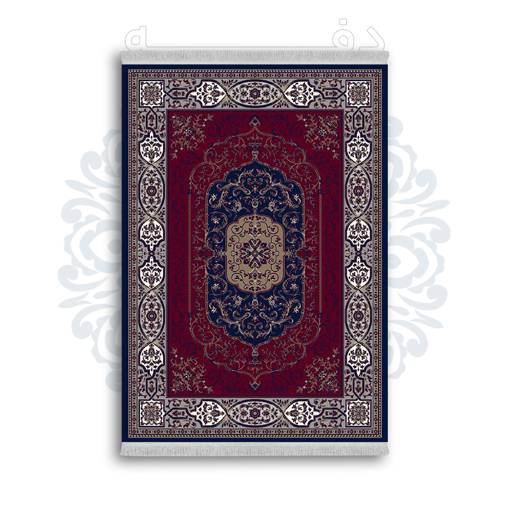 فرشینه از جنس پارچه هازان مخمل ترک طرح سنتی و مدرن برند دفه کد DAMG60
