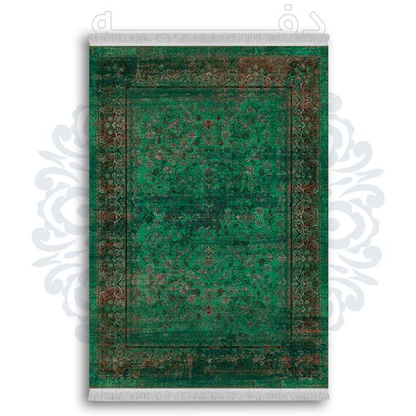 فرشینه از جنس پارچه هازان مخمل ترک طرح سنتی و مدرن برند دفه کد DDSMM90