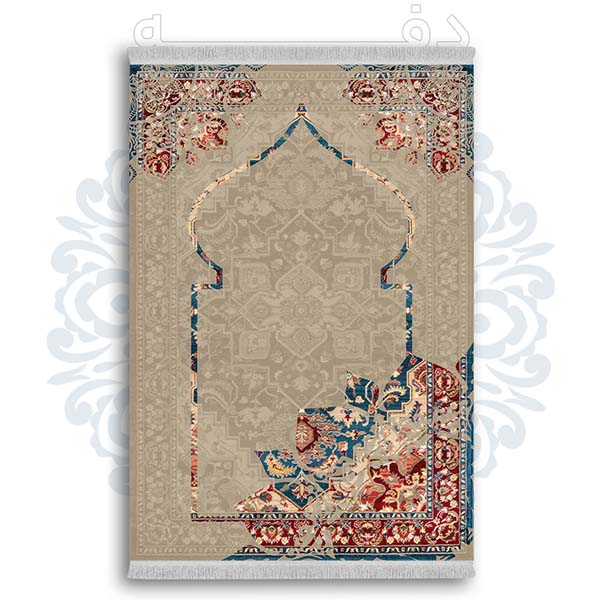 فرشینه از جنس پارچه هازان مخمل ترک طرح سجاده برند دفه کد DSJ 44