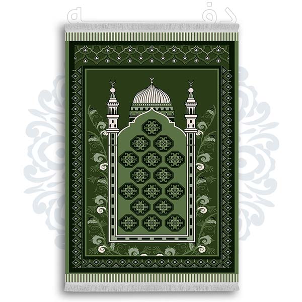 فرشینه از جنس پارچه هازان مخمل ترک طرح سجاده برند دفه کد DSJ 77