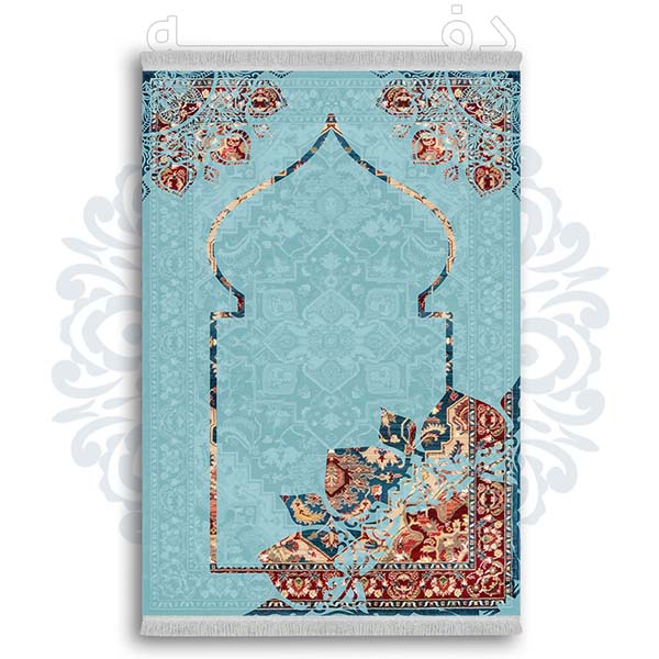فرشینه از جنس پارچه هازان مخمل ترک طرح سجاده برند دفه کد DSJ 81
