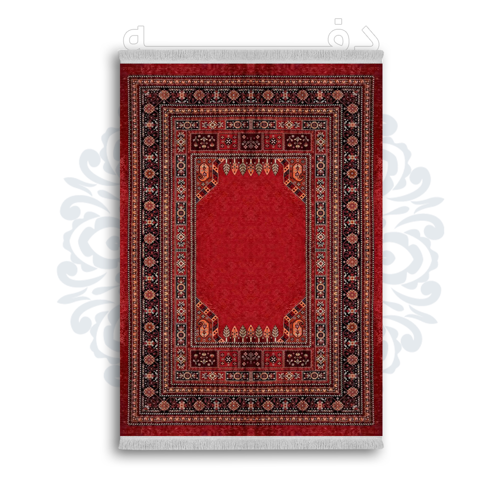 *جدید* فرشینه از جنس پارچه شانل مخمل ترک طرح فانتزی برند دفه کد 142