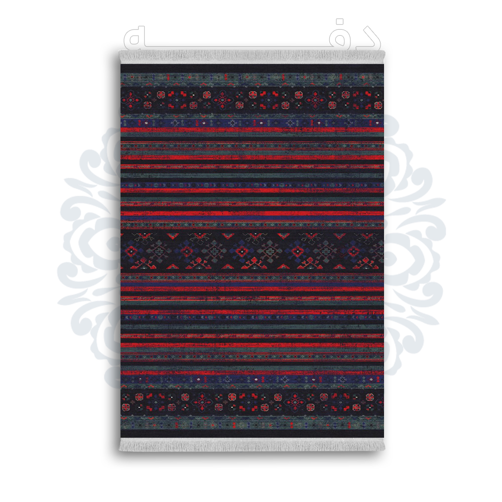 *جدید* فرشینه از جنس پارچه شانل مخمل ترک طرح فانتزی برند دفه کد 270
