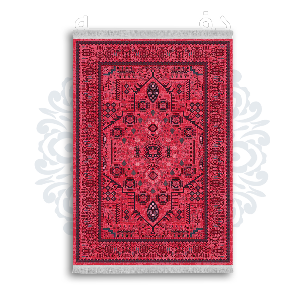 *جدید* فرشینه از جنس پارچه شانل مخمل ترک طرح فانتزی برند دفه کد 764